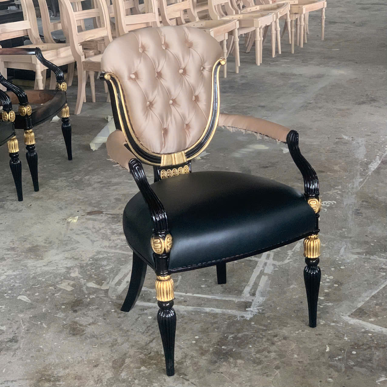 GHẾ LÀM VIỆC LOUIS XVI CỔ ĐIỂN SANG TRỌNG PHONG CÁCH TÂN CỔ ĐIỂN CHÂU ÂU